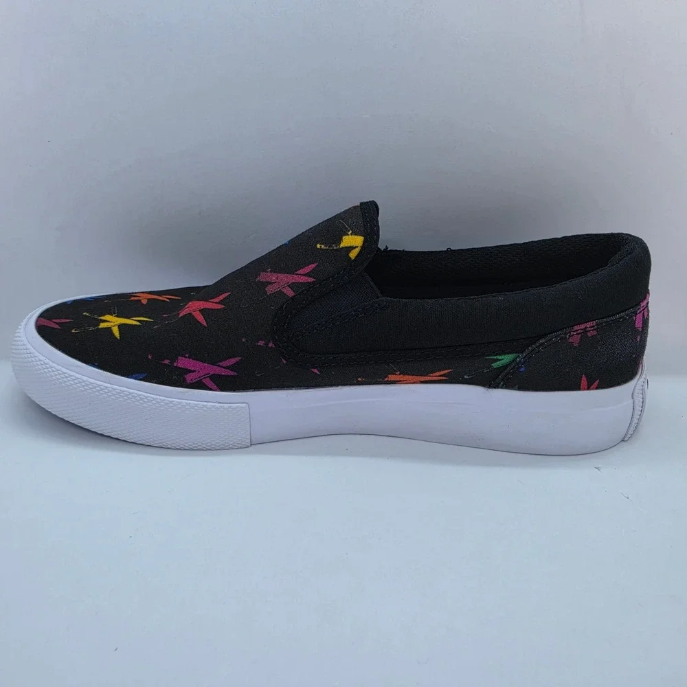 DC Shoes Andy Warhol Manual Slip-On Mens 8 Black Multi Knives Print ADYS300714